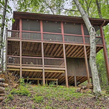 Peaceful Blue Ridge Cabin With Decks And Fire Pit ภายนอก รูปภาพ